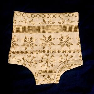 Kate Quinn Bloomers, Organic Cotton, baby clothing, winter, snowflake NWOT